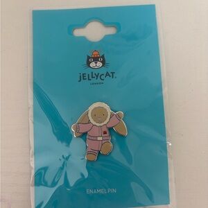 AUTHENTIC Jellycat Official Bunny Snow Suit enamel pin- NEW- FAST SHIP